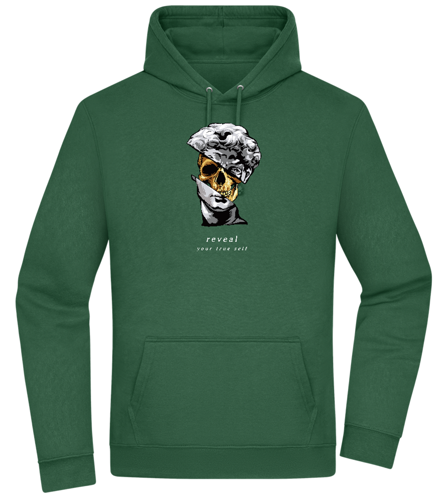 Reveal Your True Self Design - Premium Essential Unisex Hoodie_GREEN BOTTLE_front