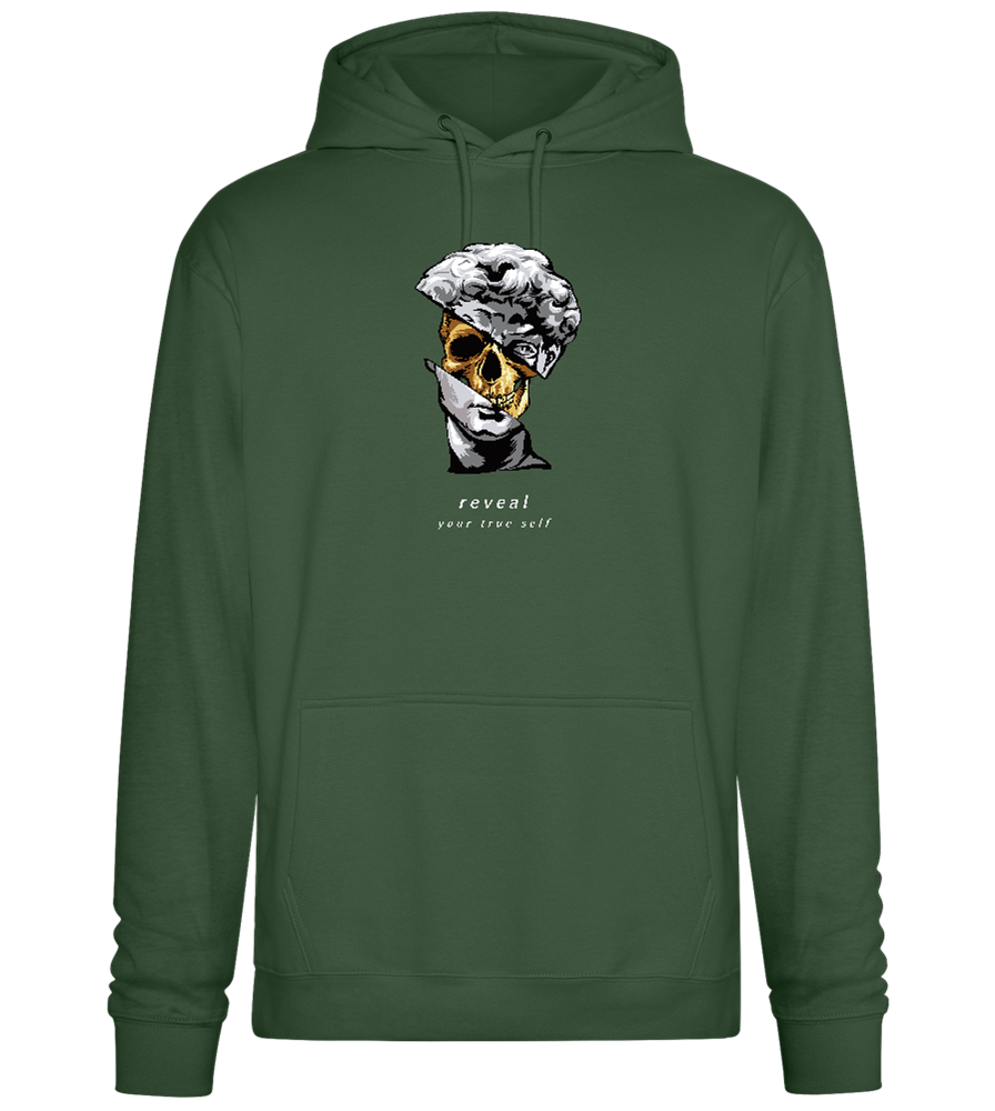 Reveal Your True Self Design - Premium Essential Unisex Hoodie_GREEN BOTTLE_front