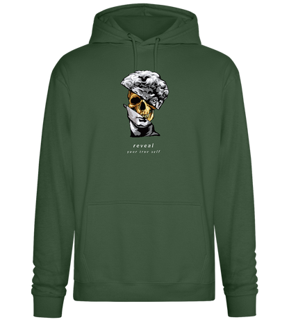 Reveal Your True Self Design - Premium Essential Unisex Hoodie_GREEN BOTTLE_front