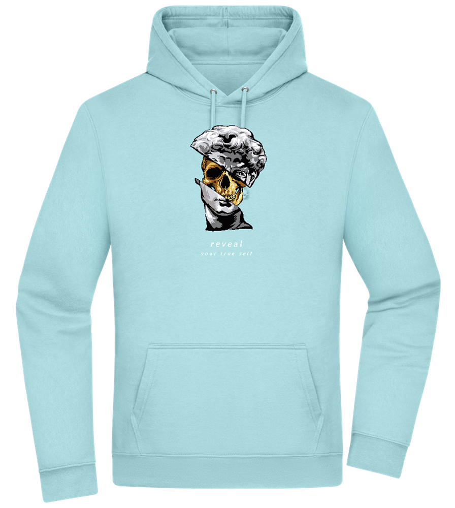 Reveal Your True Self Design - Premium Essential Unisex Hoodie_POOL BLUE_front