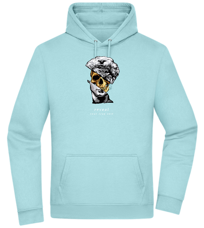 Reveal Your True Self Design - Premium Essential Unisex Hoodie_POOL BLUE_front