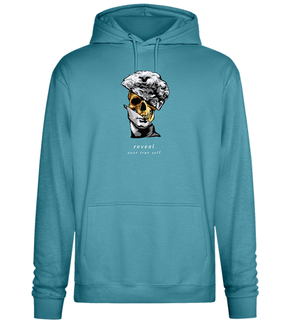 Reveal Your True Self Design - Premium Essential Unisex Hoodie_POOL BLUE_front