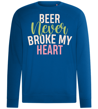 Never Broke My Heart Design - Comfort unisex sweater_ROYAL_front