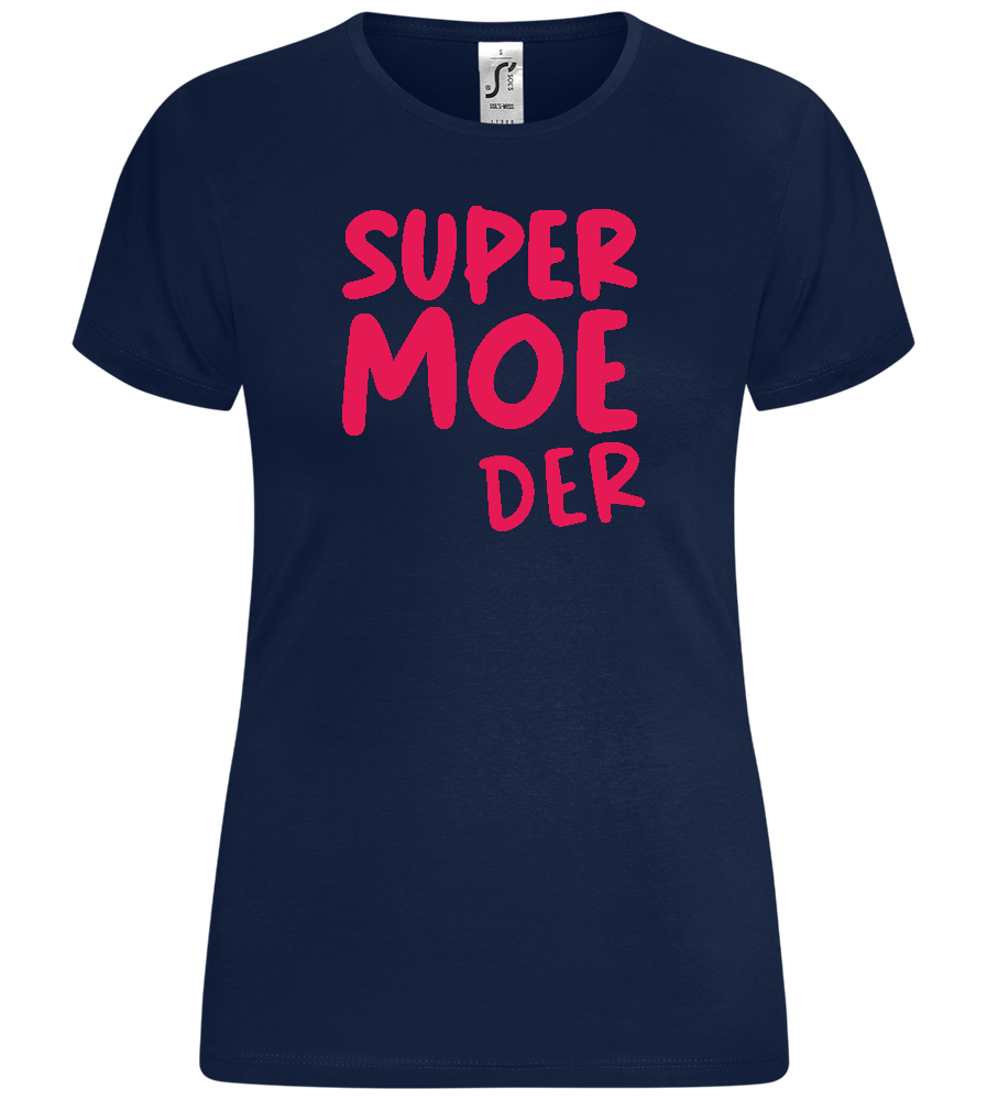 Super Moeder Design - Comfort women's t-shirt_MARINE_front