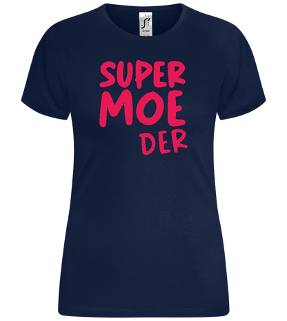 Super Moeder Design - Comfort women's t-shirt_MARINE_front