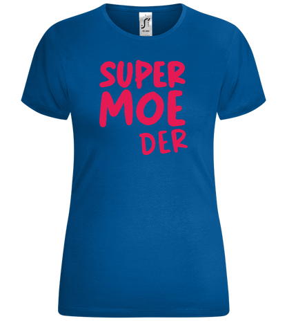 Super Moeder Design - Comfort women's t-shirt_ROYAL_front