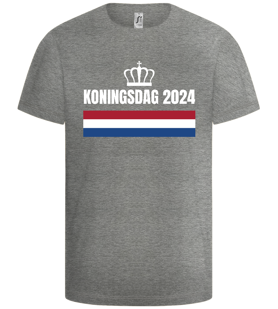 Kingsday Flag Design - Basic kids t-shirt_ORION GREY_front