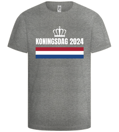 Kingsday Flag Design - Basic kids t-shirt_ORION GREY_front