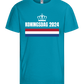 Kingsday Flag Design - Basic kids t-shirt_TURQUOISE_front