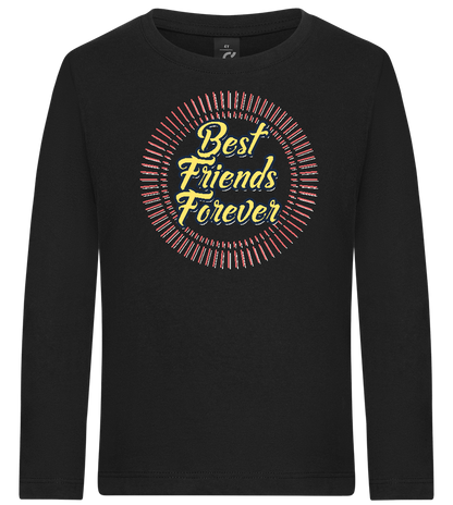 Best Friends Forever Design - Premium kids long sleeve t-shirt_DEEP BLACK_front