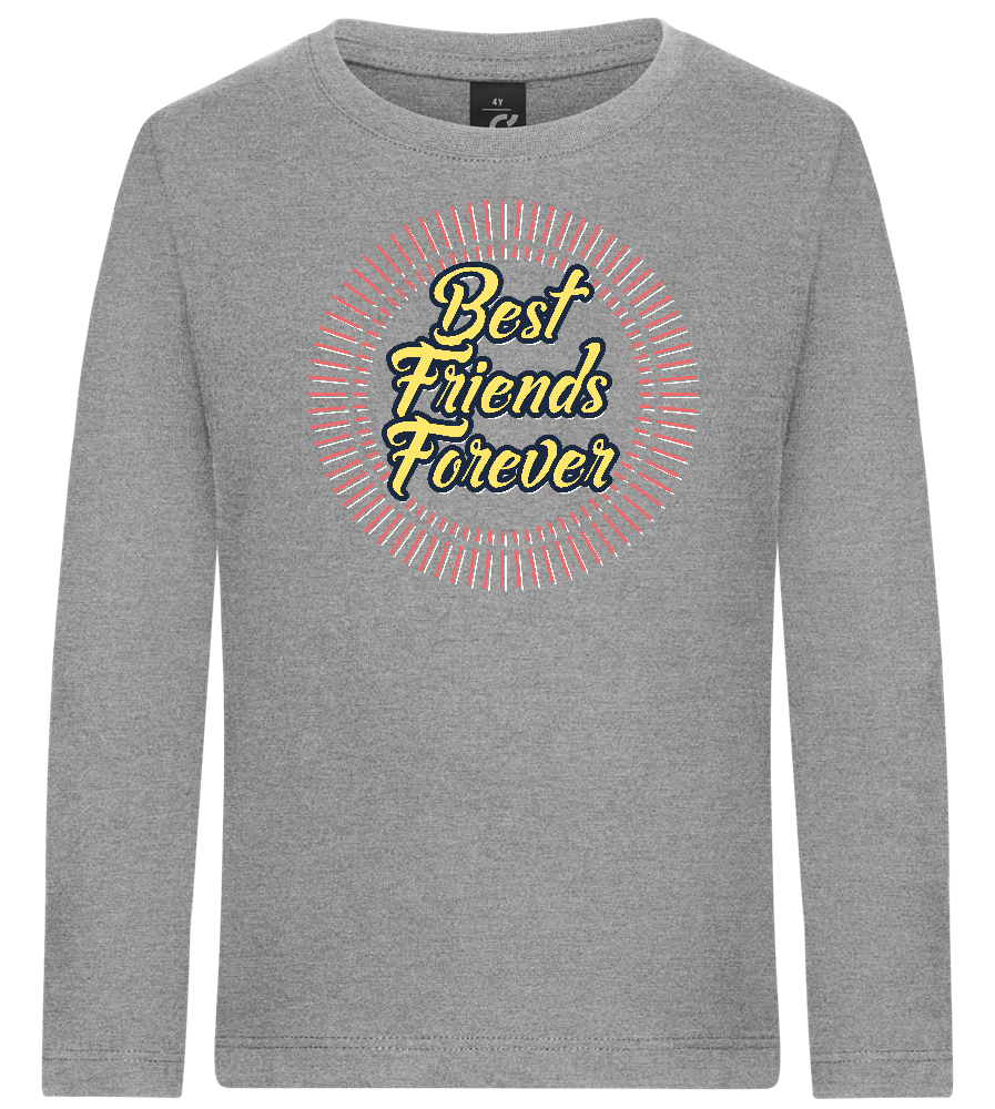 Best Friends Forever Design - Premium kids long sleeve t-shirt_ORION GREY_front