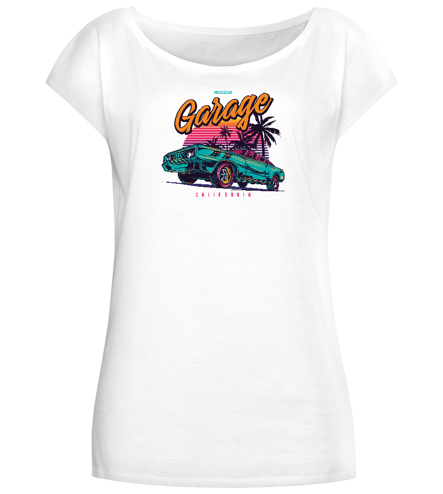 Car Garage Design - Comfort long t-shirt_WHITE_front