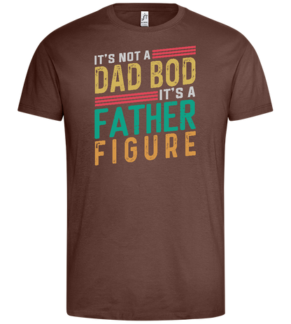 A Father Figure Design - Premium men's t-shirt_CHOCOLATE_front