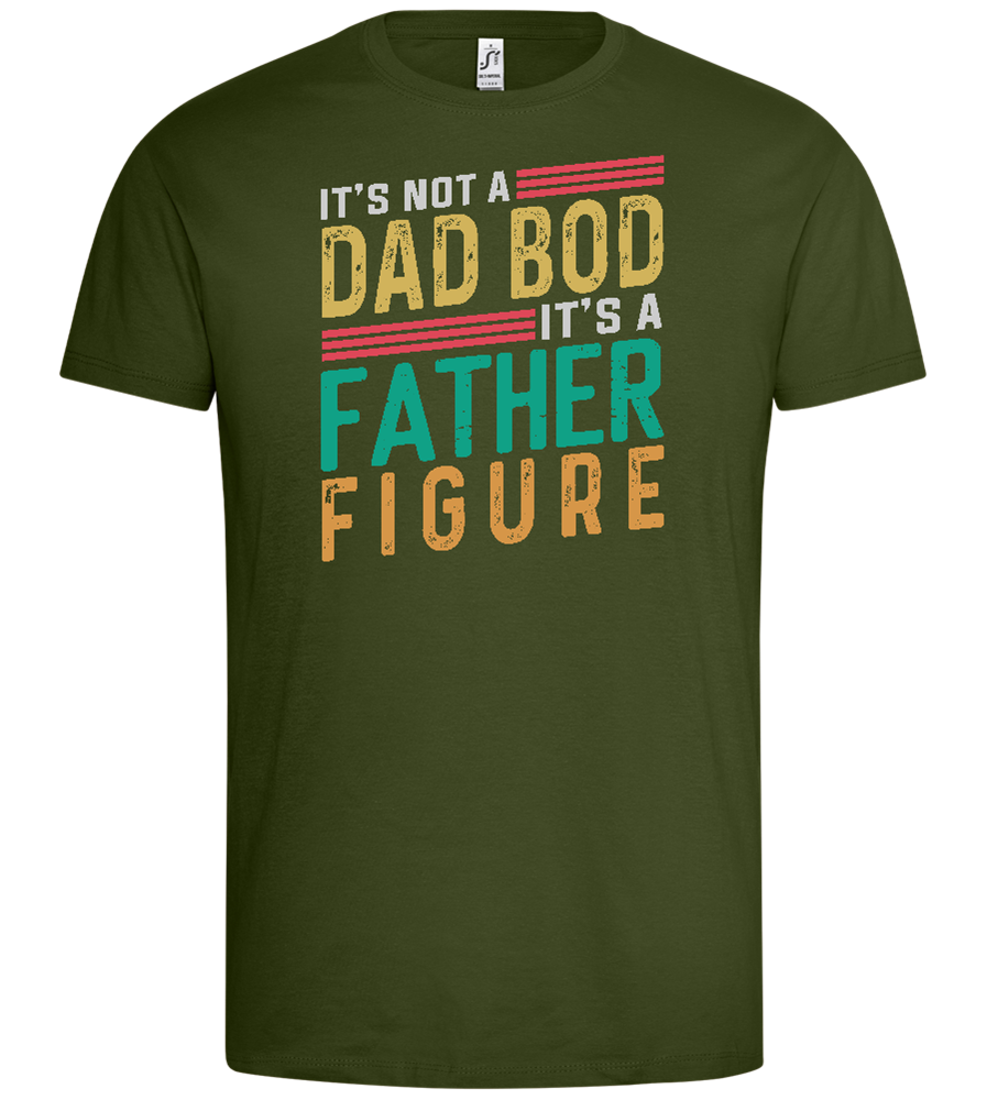 A Father Figure Design - Premium men's t-shirt_DARK KHAKI_front