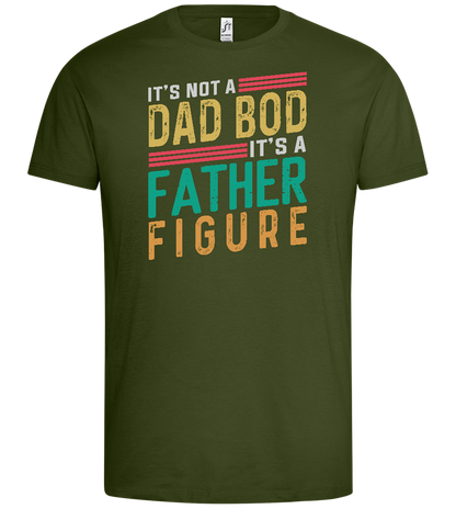 A Father Figure Design - Premium men's t-shirt_DARK KHAKI_front