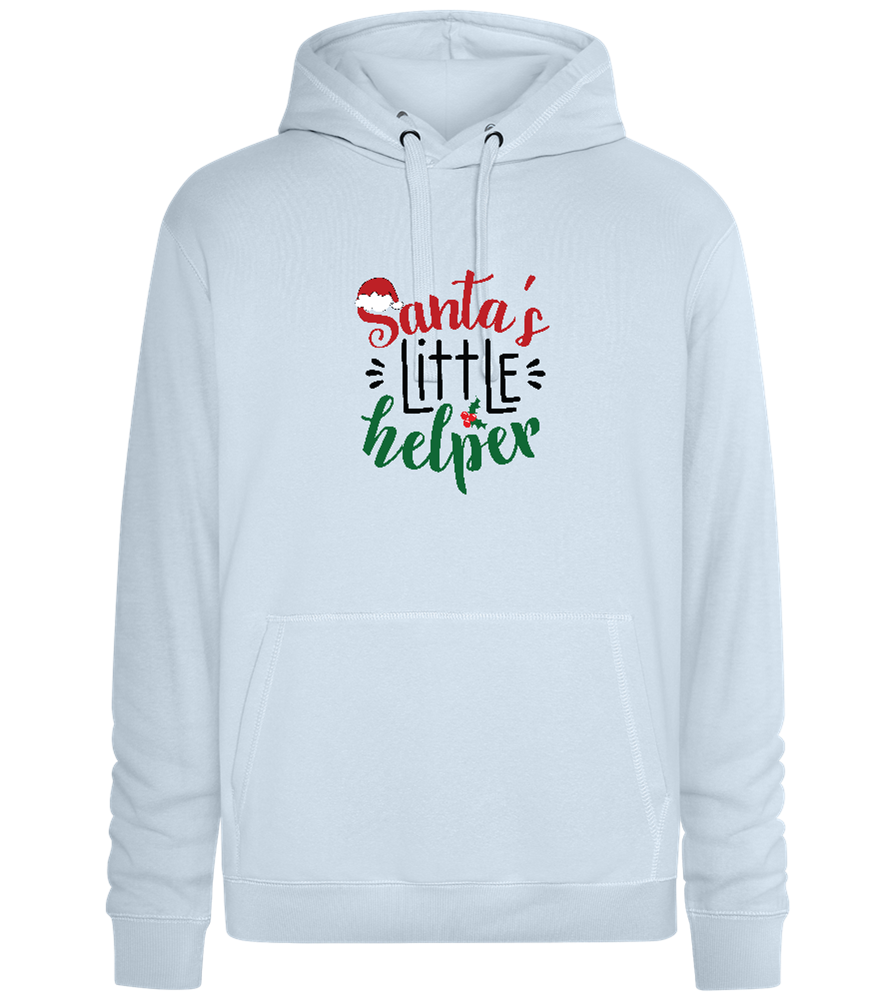 Santa's Helper Design - Premium unisex hoodie_CREAMY BLUE_front