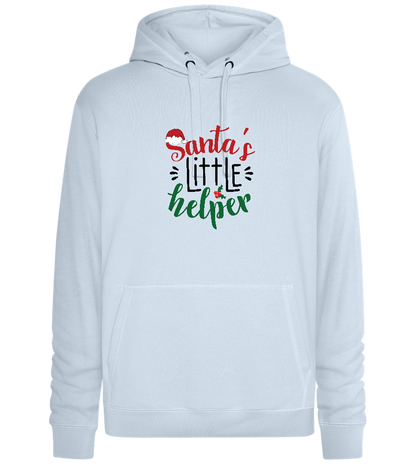 Santa's Helper Design - Premium unisex hoodie_CREAMY BLUE_front