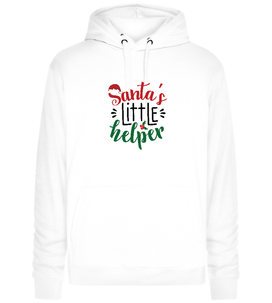 Santa's Helper Design - Premium unisex hoodie_WHITE_front