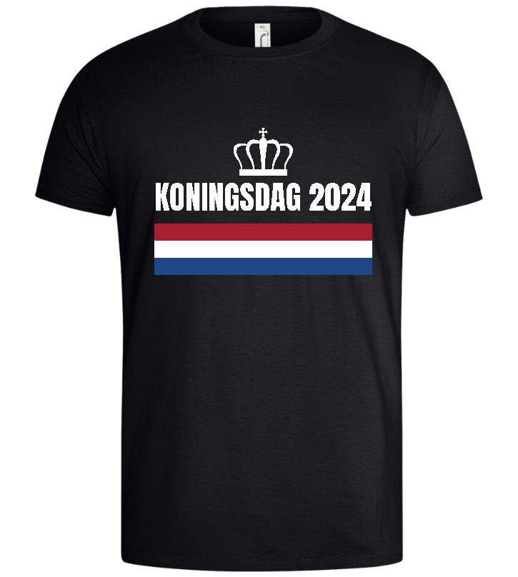 Kingsday Flag Design - Basic men's t-shirt_MARINE_front