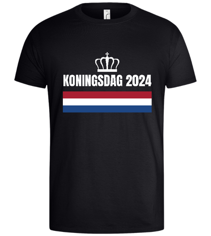 Kingsday Flag Design - Basic men's t-shirt_MARINE_front