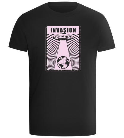 Invasion Ufo Design - Comfort boys fitted t-shirt_DEEP BLACK_front