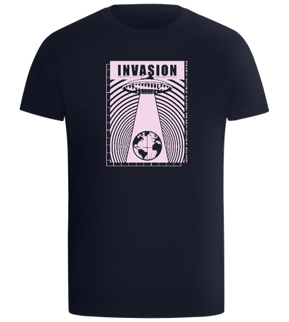 Invasion Ufo Design - Comfort boys fitted t-shirt_FRENCH NAVY_front