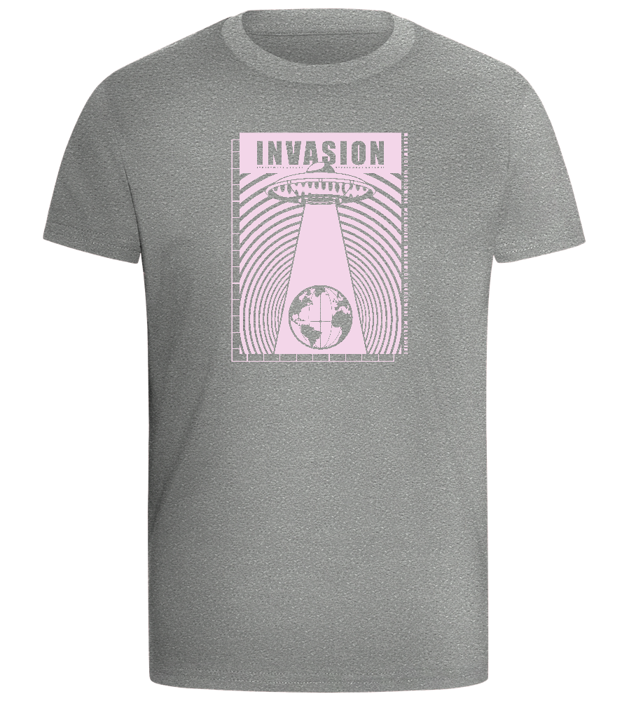 Invasion Ufo Design - Comfort boys fitted t-shirt_ORION GREY_front