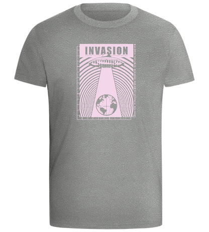 Invasion Ufo Design - Comfort boys fitted t-shirt_ORION GREY_front