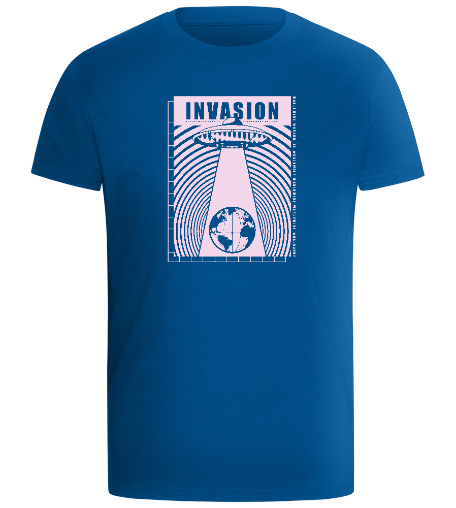 Invasion Ufo Design - Comfort boys fitted t-shirt_ROYAL_front