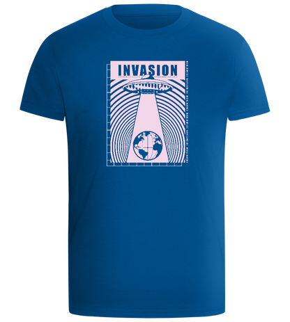 Invasion Ufo Design - Comfort boys fitted t-shirt_ROYAL_front