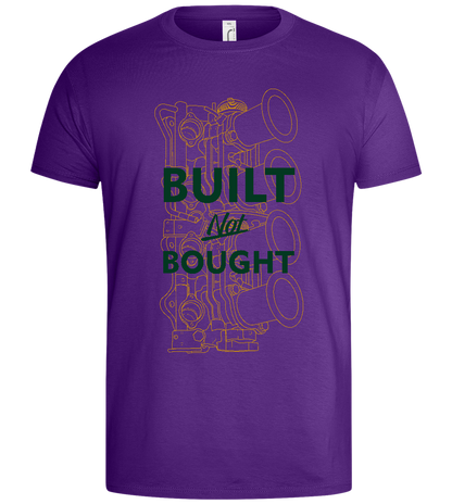 Handcrafted Power Design - Basic men's t-shirt_DARK PURPLE_front