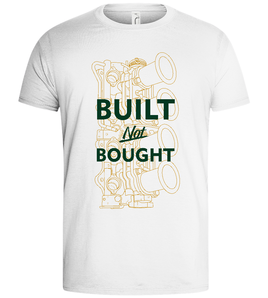 Handcrafted Power Design - Basic men's t-shirt_WHITE_front