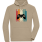 Level Unlocked Game Controller Design - Comfort unisex hoodie_KHAKI_front