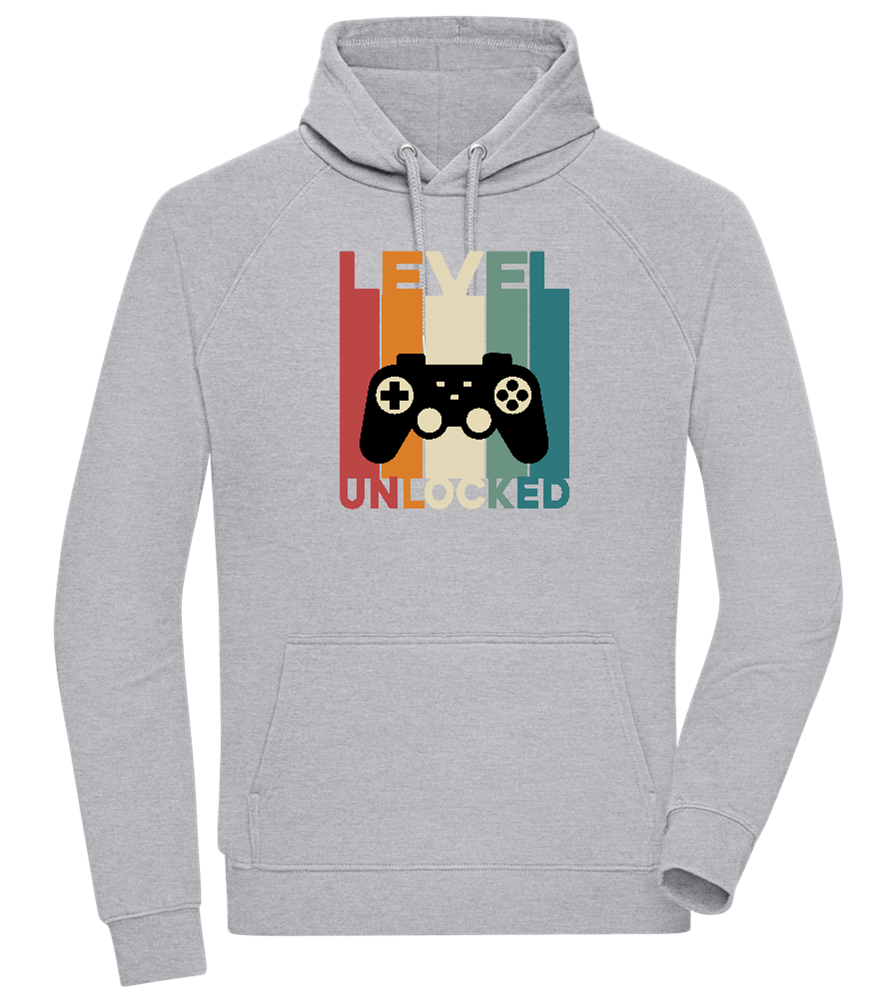 Level Unlocked Game Controller Design - Comfort unisex hoodie_ORION GREY II_front