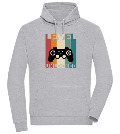 Level Unlocked Game Controller Design - Comfort unisex hoodie_ORION GREY II_front