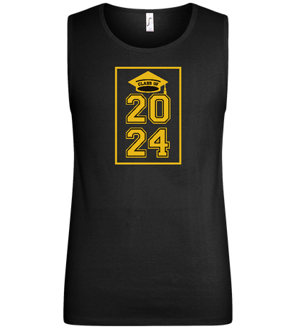 Class of '24 Design - Basic men's tank top_DEEP BLACK_front