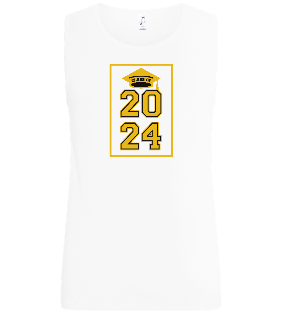 Class of '24 Design - Basic men's tank top_WHITE_front