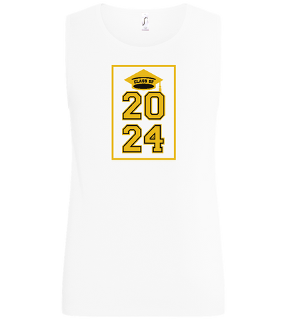 Class of '24 Design - Basic men's tank top_WHITE_front