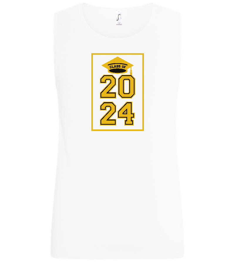 Class of '24 Design - Basic men's tank top_WHITE_front