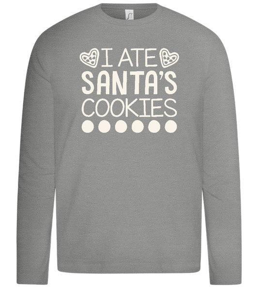 Santa's Cookies Design - Premium kids long sleeve t-shirt_ORION GREY_front