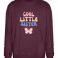 Cool Little Sister Butterfly Design - Comfort Essential Unisex Sweater_BORDEAUX_front