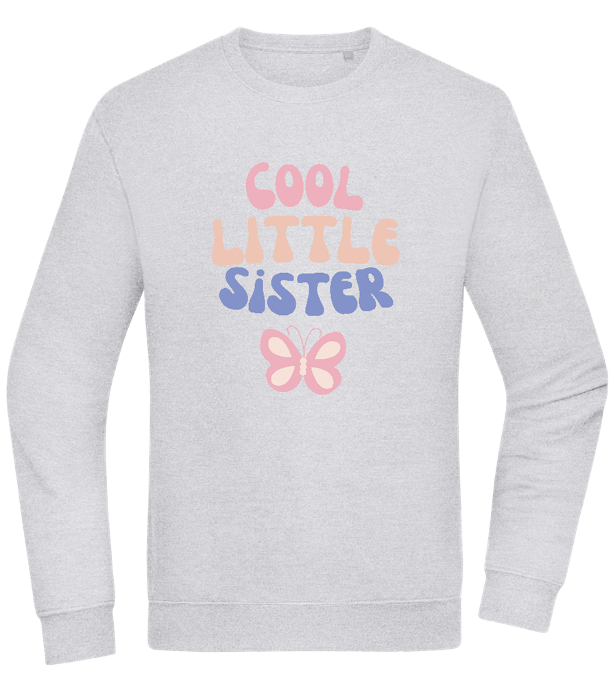 Cool Little Sister Butterfly Design - Comfort Essential Unisex Sweater_ORION GREY II_front