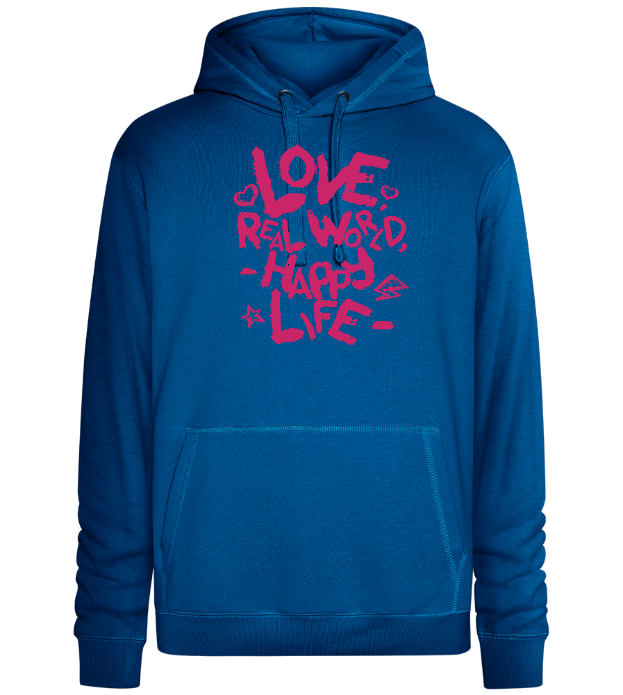 Real World Design - Premium unisex hoodie_ROYAL_front