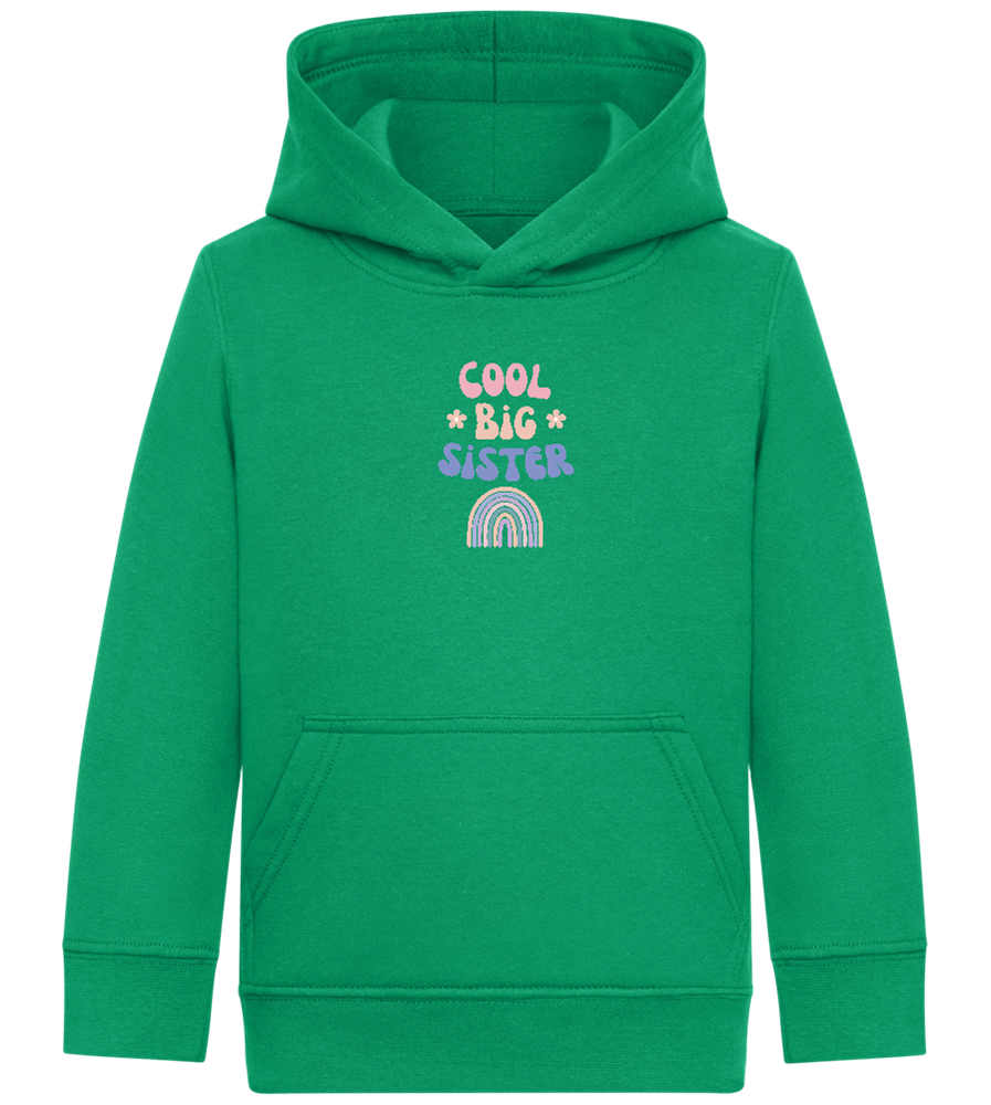 Cool Big Sister Design - Comfort Kids Hoodie_MEADOW GREEN_front