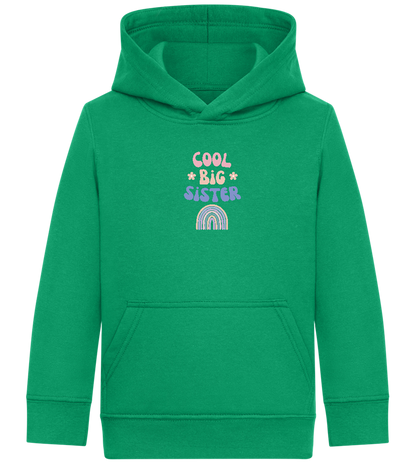 Cool Big Sister Design - Comfort Kids Hoodie_MEADOW GREEN_front