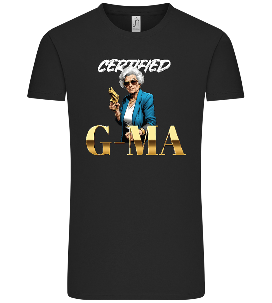 Certified G-Ma Design - Comfort Unisex T-Shirt_DEEP BLACK_front