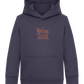 Bossy Sister Text Design - Comfort Kids Hoodie_FRENCH NAVY_front