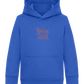 Bossy Sister Text Design - Comfort Kids Hoodie_ROYAL_front