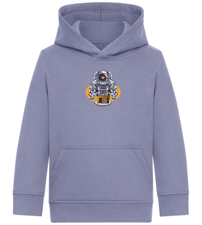 Spaceman Camera Design - Comfort Kids Hoodie_BLUE_front