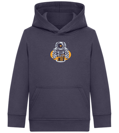 Spaceman Camera Design - Comfort Kids Hoodie_FRENCH NAVY_front